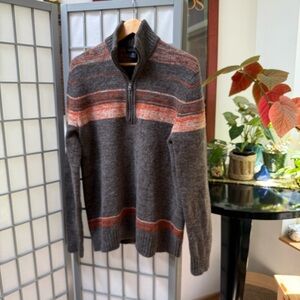 Banana Republic Wool 3/4 Zip Sweater XL TALL